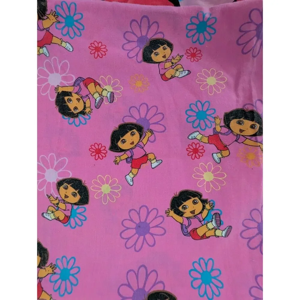 Dora the Explorer Crib Toddler Bed Set 2008 Viacom Nick Jr Boots Blanket Sheets